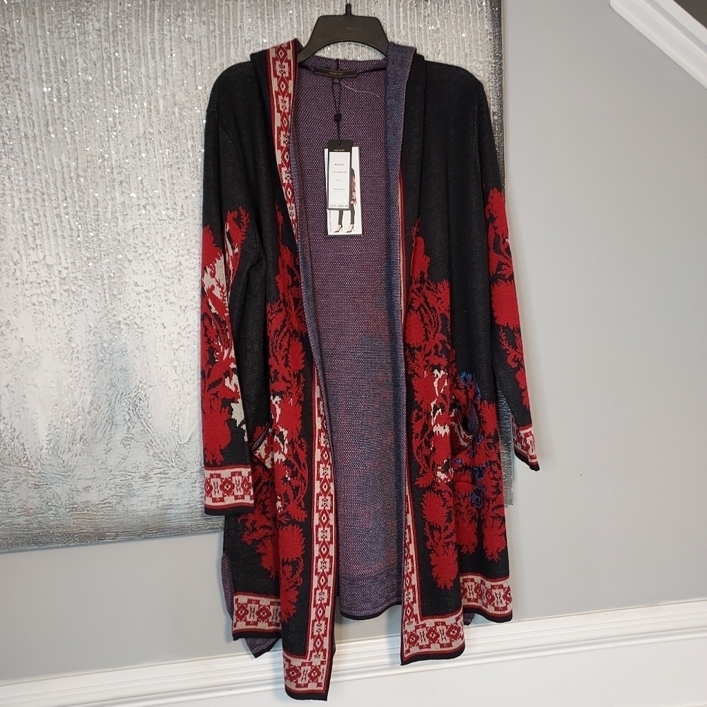 Max Sport hooded Cardigan Sweater